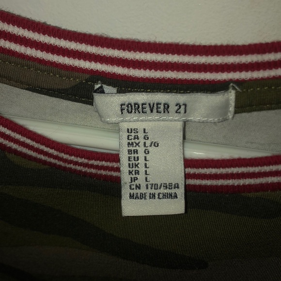 Forever 21 camo t shirt! - Picture 2 of 2